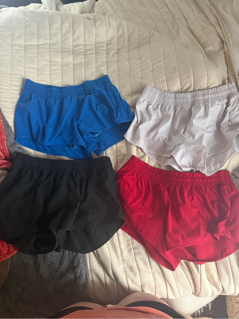 Topshop Women’s Athletic Shorts - Blue, White, Black, Red